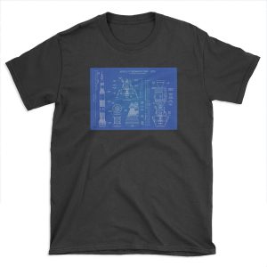Apollo Program (1960 - 1972) Blueprint T-shirt Tee