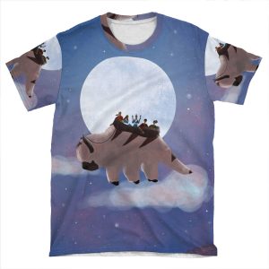 Appa And Team Avatar: Under The Moon AOP T-shirt Tee