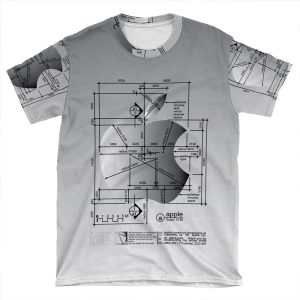 Apple Architect Dimension Iphone AOP T-shirt Tee