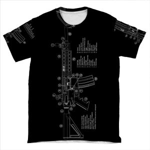 Ar-15 Technical Information AOP T-shirt Tee
