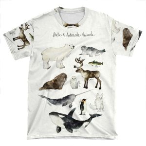 Arctic & Antarctic Animals AOP T-shirt Tee