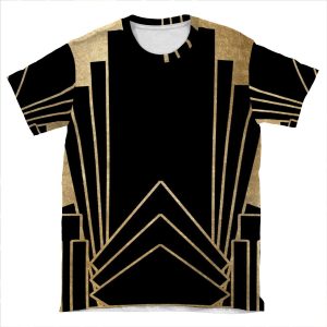 Art Deco Design AOP T-shirt Tee
