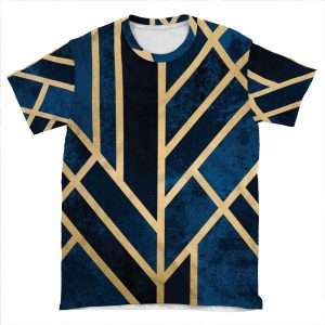 Art Deco Midnight AOP T-shirt Tee