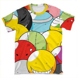 Assassination Classroom - All Faces Of Koro Sensei Fanart ! AOP T-shirt Tee