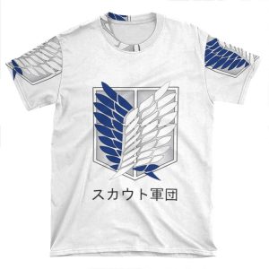 Attack On Titan Shingeki No Kyojin Logo Snk AOP T-shirt Tee