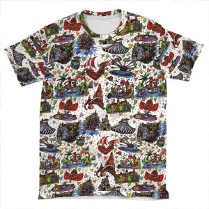 Attractions Of The World AOP T-shirt Tee