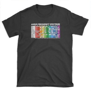 Audio Frequency Spectrum for Audio Engineers & Music Producers T-shirt Tee