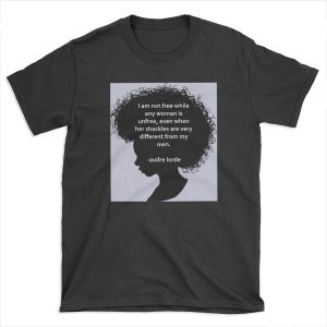Audre Lorde Silhouette (black) T-shirt Tee