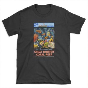 Australia Great Barrier Coral Reef Vintage T-shirt Tee