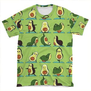Avocado Yoga AOP T-shirt Tee