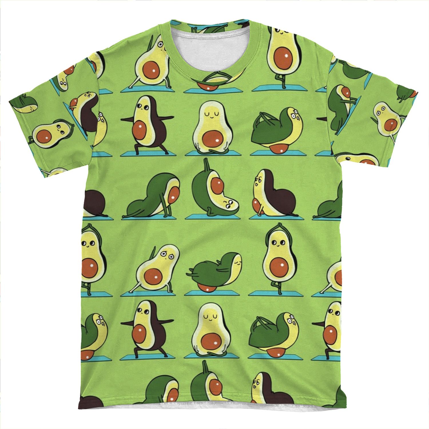 Avocado Yoga AOP T-shirt Tee