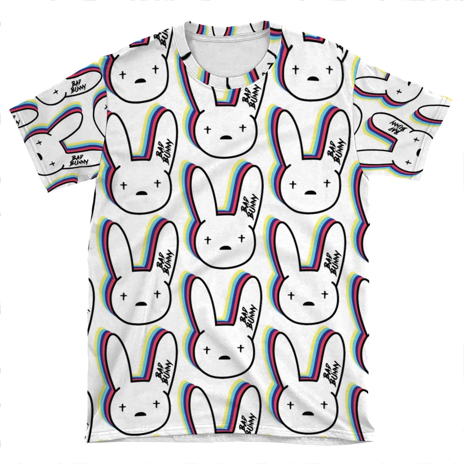 Bad Bunny Logo AOP T-shirt Tee