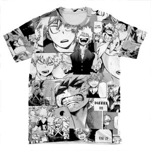 Bakugou Katsuki Collage AOP T-shirt Tee