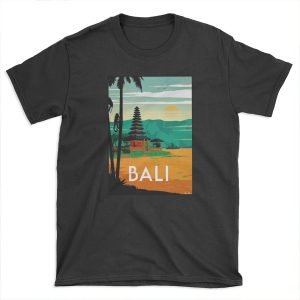 BALI : Vintage Travel and Tourism Advertising Print T-shirt Tee