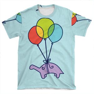 Balloon Dinosaur AOP T-shirt Tee