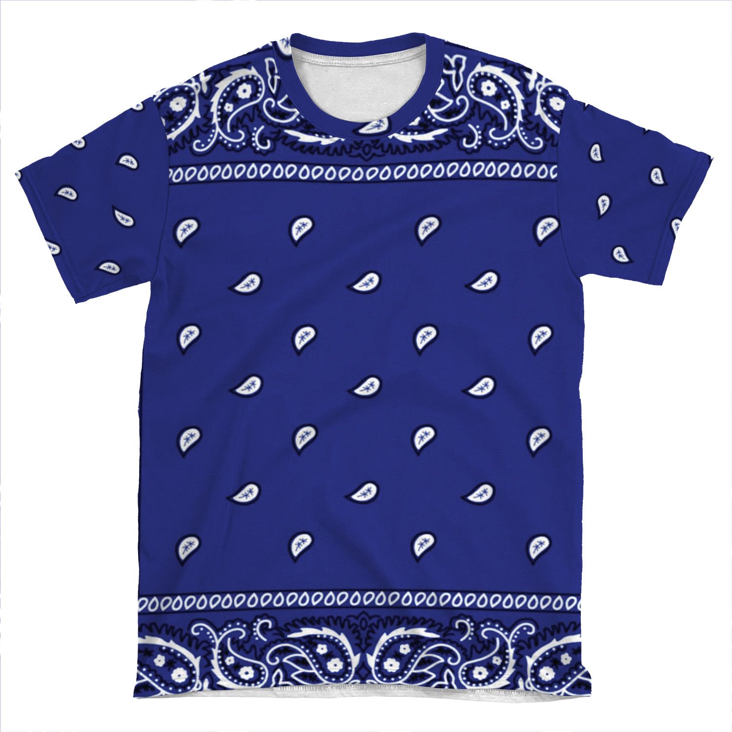Bandana Royal Blue AOP T-shirt Tee