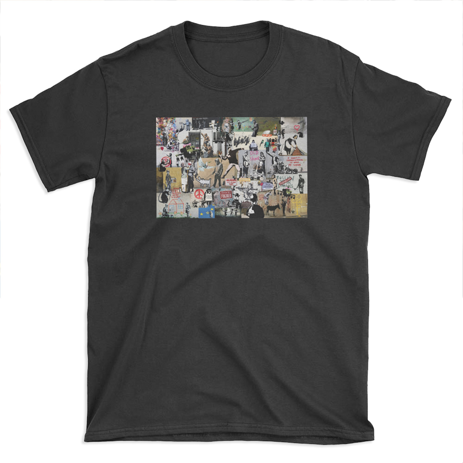 Banksy Collage T-shirt Tee