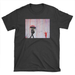 Banksy Rainbow Rain T-shirt Tee
