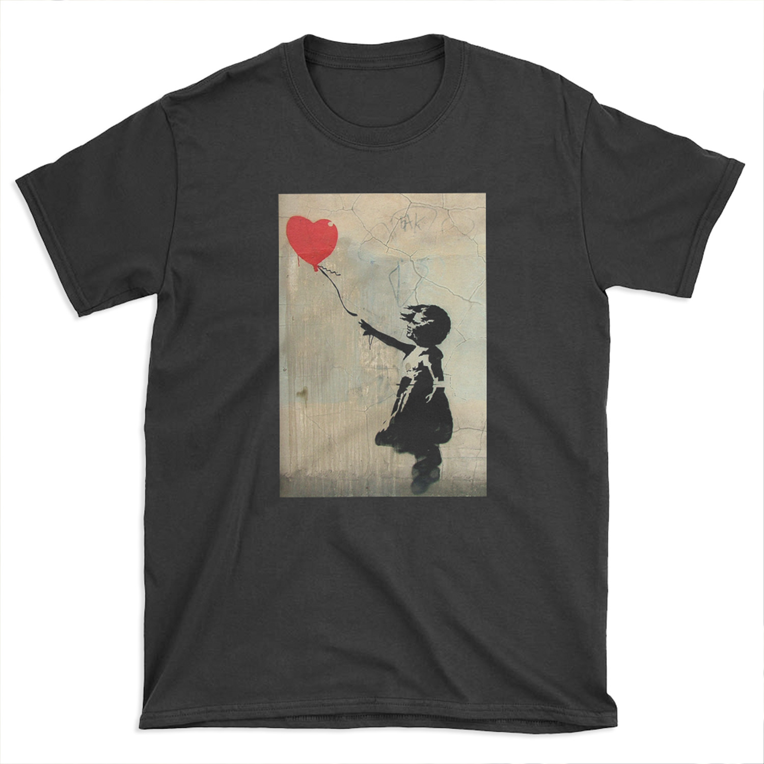 Banksy Red Heart Balloon T-shirt Tee