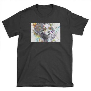 Banksy Urban Princess Graffiti Oil Painting T-shirt Tee