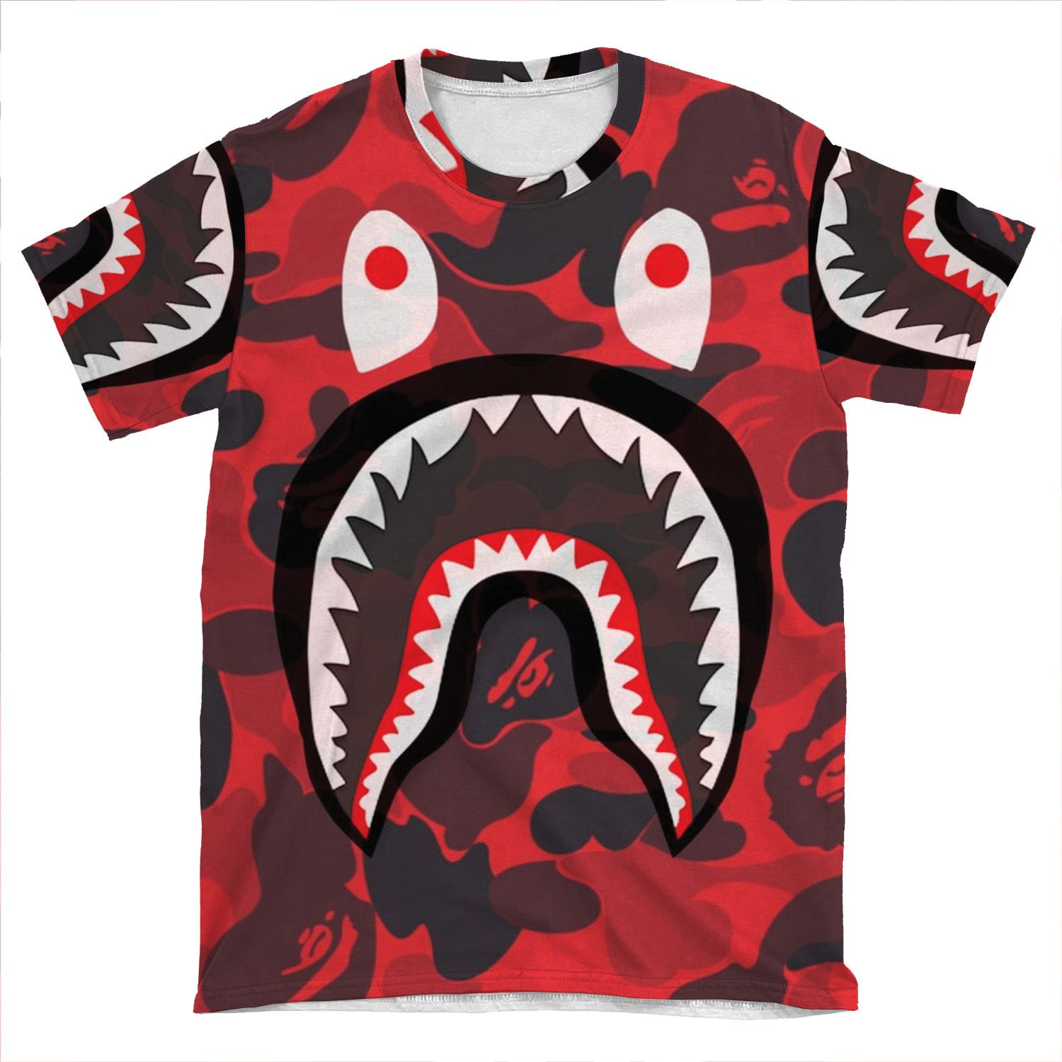 Bape Shark AOP T-shirt Tee