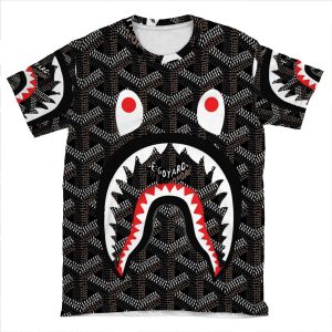Bape Shark Black AOP T-shirt Tee