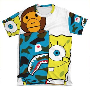Bape X Patrick AOP T-shirt Tee