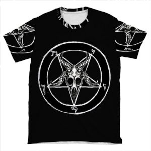 Baphomet Pentagram AOP T-shirt Tee