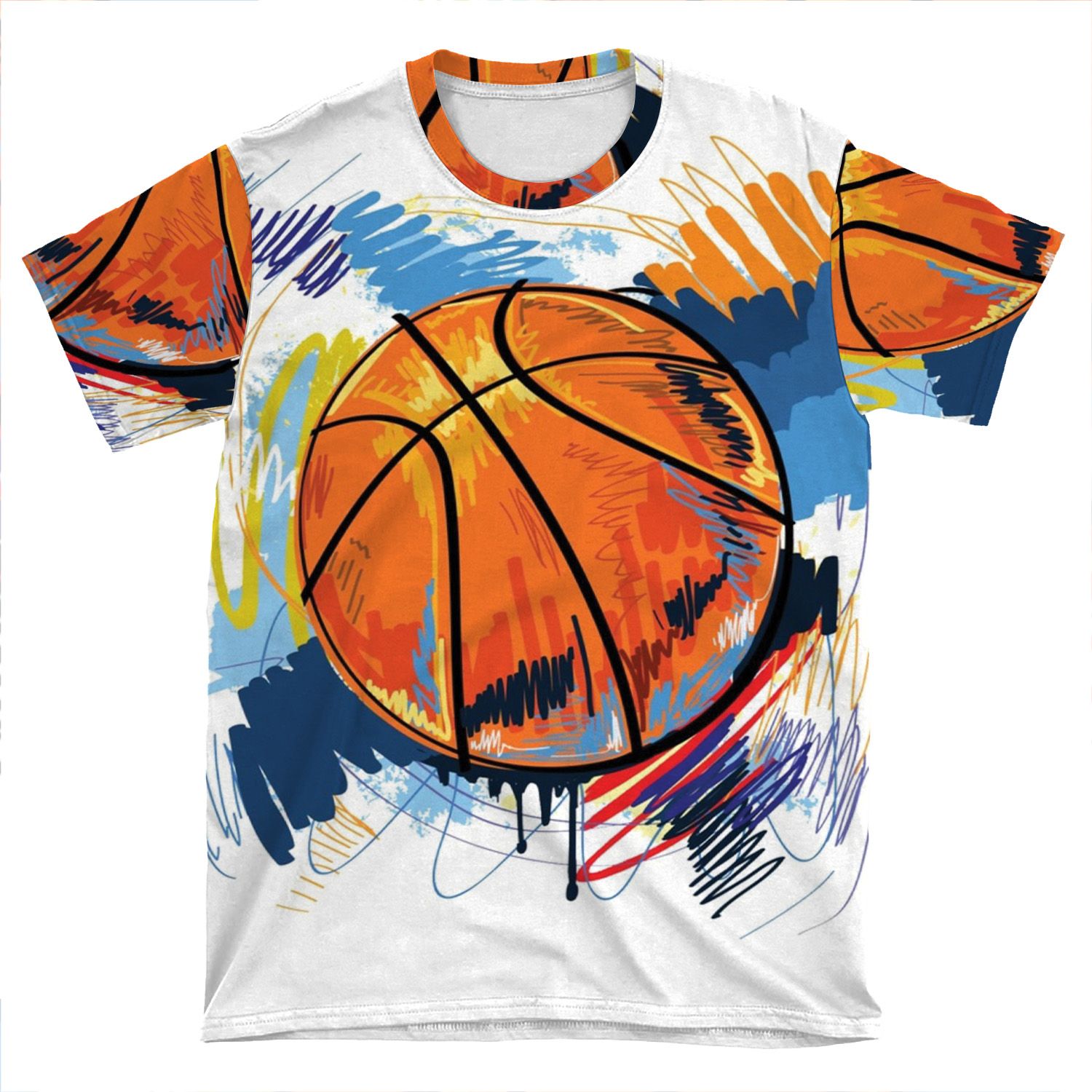Basketball Graffiti Art AOP T-shirt Tee