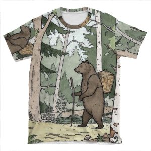 Bear In The Woods AOP T-shirt Tee