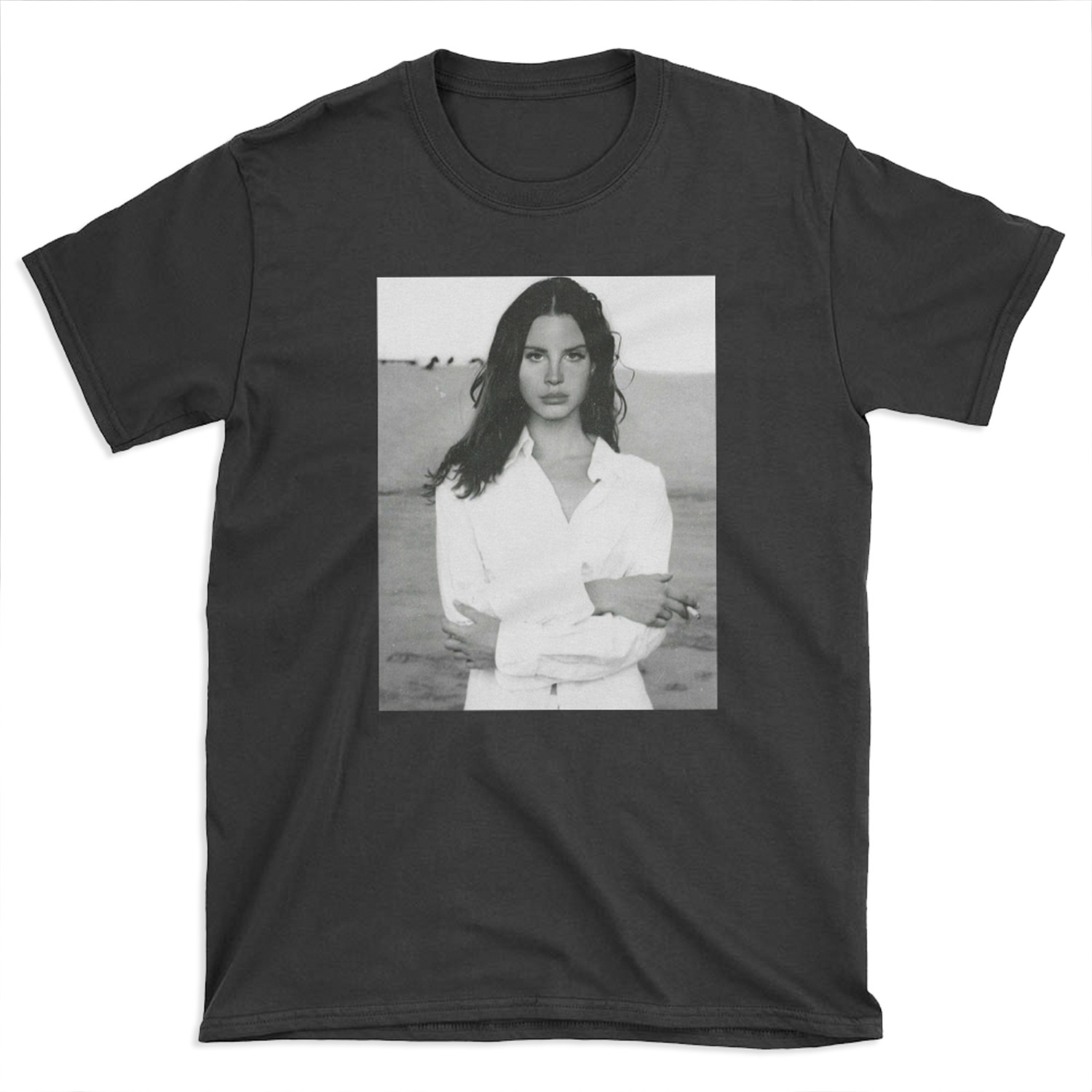 Beautiful Lana in White T-shirt Tee
