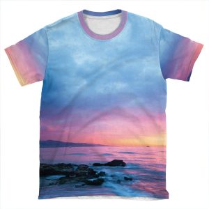 Beautiful Tropical Sunset AOP T-shirt Tee