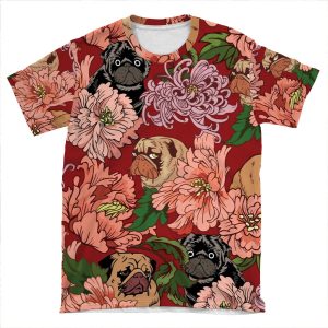 Because Pugs AOP T-shirt Tee