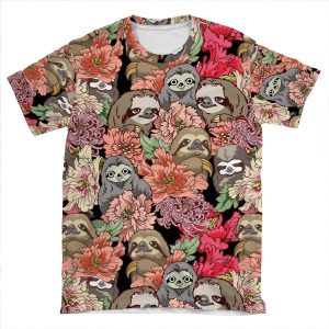 Because Sloths AOP T-shirt Tee