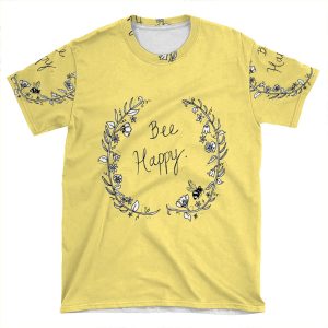 Bee Happy AOP T-shirt Tee