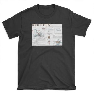 Bench Press - Exercise Diagram T-shirt Tee