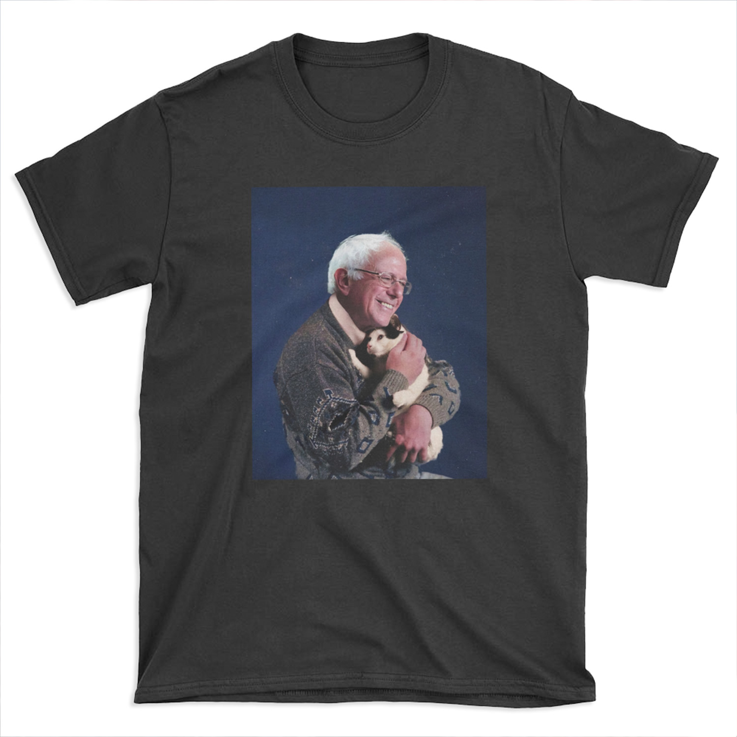 Bernie with Cat T-shirt Tee
