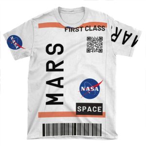 Best Seller - Mars Plane Ticket Nasa AOP T-shirt Tee