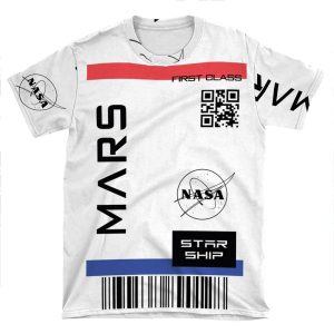 Best Seller - Star Ship Ticket To Mars AOP T-shirt Tee