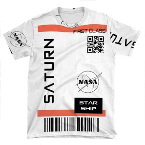 Best Seller - Star Ship Ticket To Saturn AOP T-shirt Tee