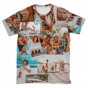 Best Summer Outer Banks Aesthetic Collage AOP T-shirt Tee