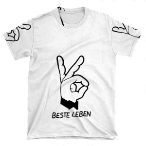 Beste Leben - Bonez Mc (Mit Schrift) AOP T-shirt Tee