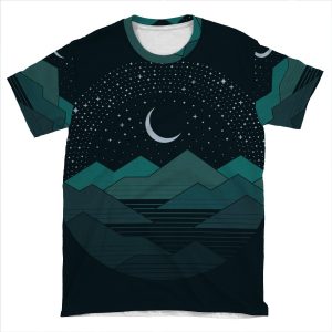 Between The Mountains And The Stars AOP T-shirt Tee