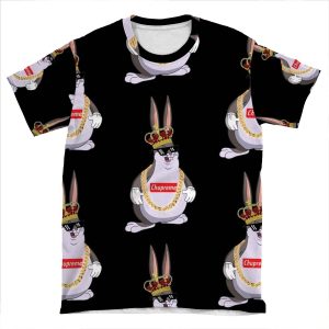 Big Chungus Phone (Black) AOP T-shirt Tee