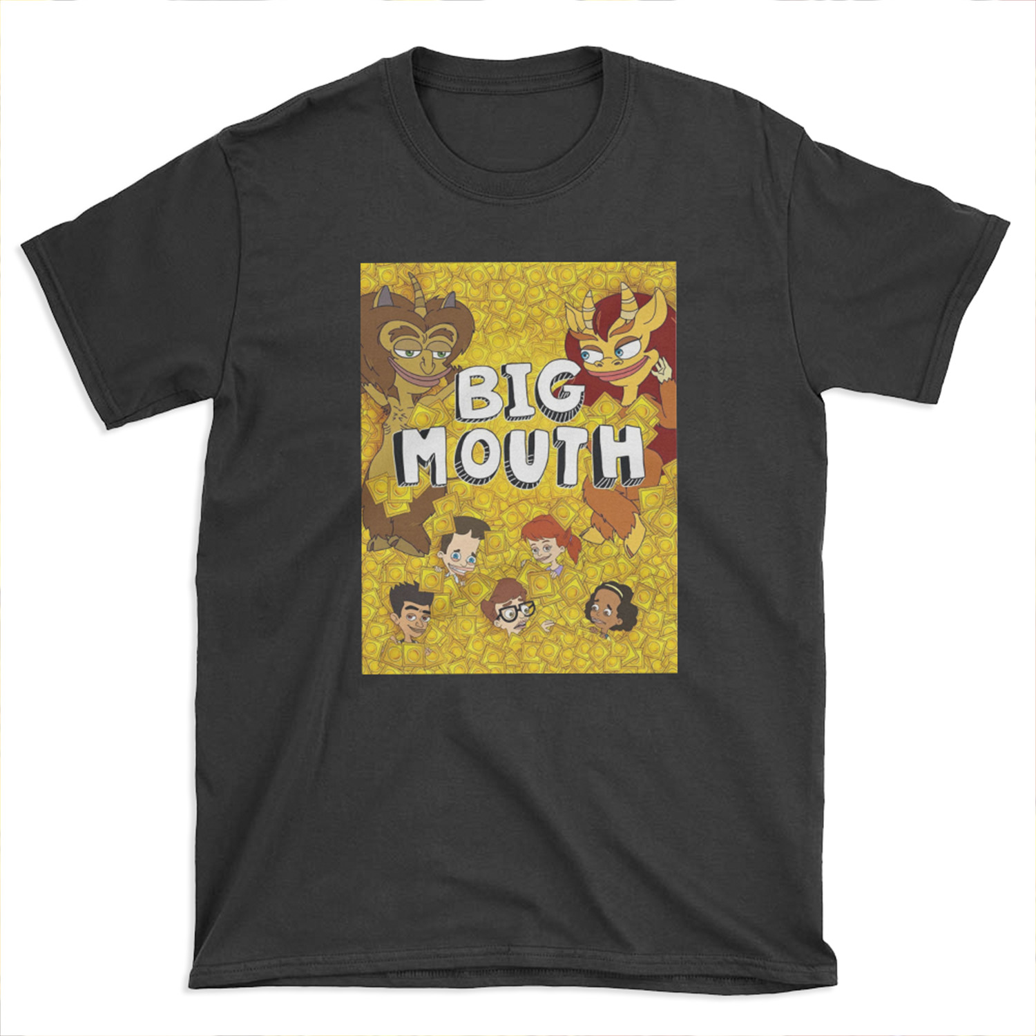 Big Mouth Faces T-shirt Tee