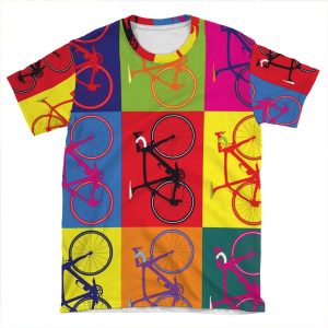 Bike Andy Warhol Pop Art AOP T-shirt Tee