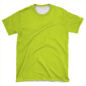 Bitter Lime Neon Green Yellow Solid Color AOP T-shirt Tee