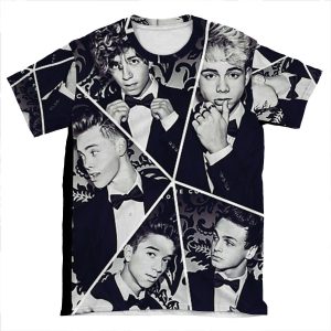 Black And White Collage AOP T-shirt Tee