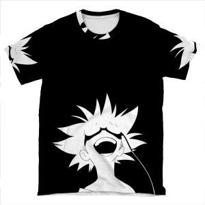 Black And White Ed AOP T-shirt Tee