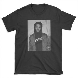 Black and White J. Cole Photo Signature T-shirt Tee